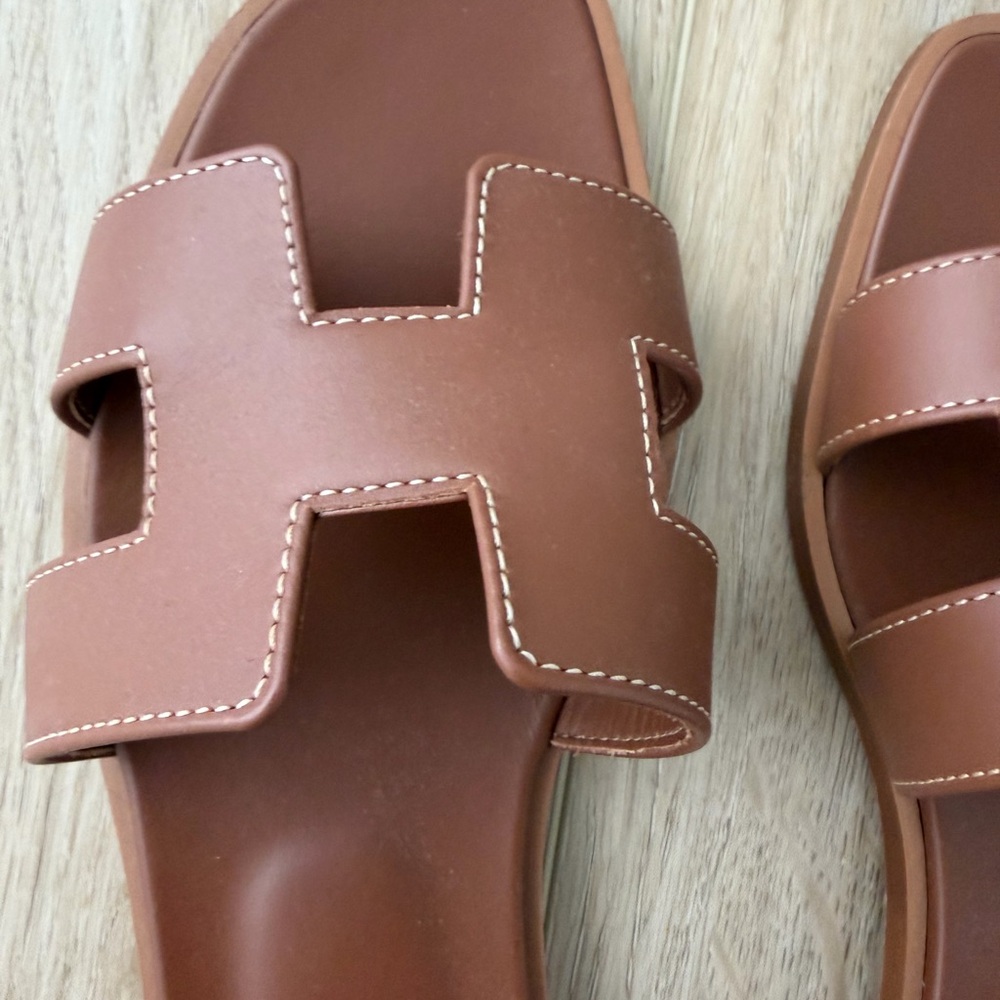 Hermes Oran Sandel - gold 6.5 - Picture 4 of 7